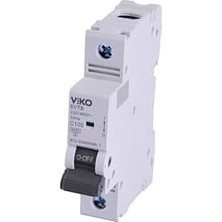 6VTB-1C100 Otomatik Sigorta 6ka C Tipi 1 Kutup 100A