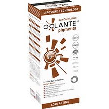 Solante Pigmenta 150 ml Güneş Koruma Kremi SPF 50 Hassas Cilt Dostu Geniş Spektrum Koruma