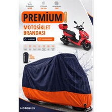 Motobros Motosiklet Brandası Kuba Pesaro Motor Brandası Motor Örtüsü Su Geçirmez Paraşüt Kumaş Uv Korumalı Premium