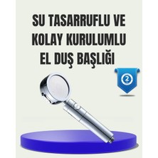 Epilons Masaj Ve Yağmur Modlu Su Tasarruflu Duş Başlığı