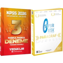 Yediiklim Yayınları 345 - Paragraf Sıfır Risk - 2026 Ortaöğretim-Önlisans 3 Yıldız Fasikül Deneme
