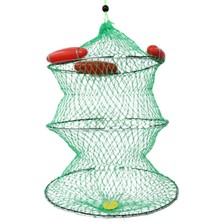 Outdoorun Katlanabilir Canlı Balık Sepeti – Şamandıralı Balık Saklama Filesi 40X60 cm (Livar)