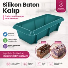 Formzen Silikon Baton Kek Kalıbı | Yapışmaz Esnek Baton Ekmek, Kek, Brownie ve Sabun Kalıbı | Gıda Sınıfı Silikon