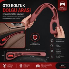Telepark Oto Koltuk Arası Dolgu Aparatı Bordo - Araç Koltuk Boşluk Doldurucu Telefon Anahtar Düşme Önleyici Organizer Universal Uyumlu 2 Adet