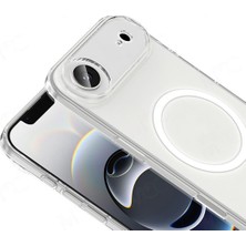Kzn Tech iPhone 17 Air Uyumlu Magesafe Destekli Sert Mika Şeffaf Sararmaz Kılıf