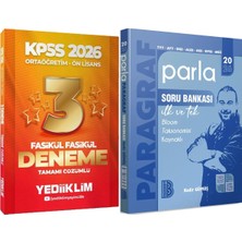 Yediiklim Yayınları 2026 Parla Paragraf Soru Bankası - 2026 Ortaöğretim-Önlisans 3 Yıldız Fasikül Deneme