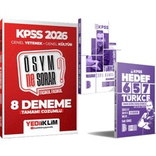 Yediiklim Yayınları 2026 Kpss Türkçe Soru ve Deneme Seti - 2026 Kpss Ösym Ne Sorar Çözümlü Fasikül 8 Deneme