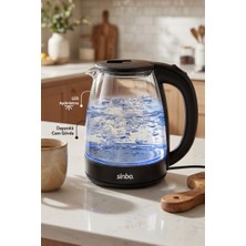 Sinbo Sk 8043 1,8 L Cam Hazneli LED Aydınlatmalı Kablosuz Su Isıtıcı