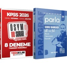 Yediiklim Yayınları 2026 Parla Paragraf Soru Bankası - 2026 Kpss Ösym Ne Sorar Çözümlü Fasikül 8 Deneme