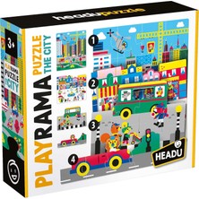 Headu Playrama Puzzle The Cıty (3-6 Yaş)