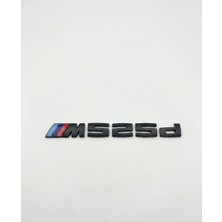 İdeal Aksesuar Bmw M525D Bagaj Yazısı Siyah Renk - Bmw M525D Trunk Emblem Black Color