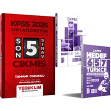 Yediiklim Yayınları 2026 Kpss Türkçe Soru ve Deneme Seti - 2026 Ortaöğretim Son 5 Sınav Çıkmış Sorular