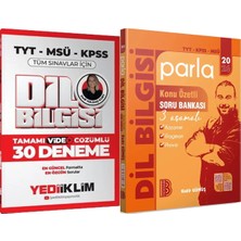 Yediiklim Yayınları Parla Dil Bilgisi Konu Özetli Soru Bankası - 2026 Dil Bilgisi Çözümlü 30 Deneme