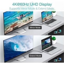 100W Type-C To Type-C USB 3.1 Gen2 10 Gbps 4k@60hz Hızlı Şarj Data ve Görüntü Aktarım Kablosu Örgülü Gn (50 Cm)