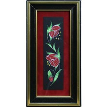 E38 El Işçiliği Suluboya Tablo - 16*32 cm - 6531