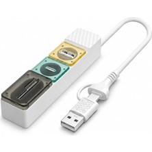 CoverZone Type-C USB Hub Çoklayıcı | Sd/tf Kart Okuyuculu, USB 3.2 5gbps Hızlı Veri Aktarım Adaptörü, Laptop Tablet Telefon Uyumlu, TU-5G02