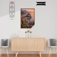 Akıllı Kağıt Türkiye Iller Tablo - Poster Trabzon (Model-30)