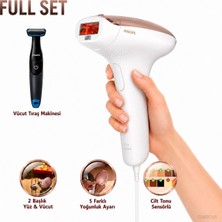 Philips Ipl Lazer Epilasyon Aleti Çift Başlıklı Ev Tipi Tüy Azaltıcı Ten Algılayıcılı Kesintisiz Güçlü Pürüzsüzlük Sağlayıcı