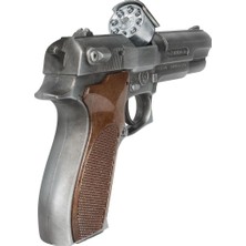 tp 000451 Police Pistol 8 Shots Old Silver