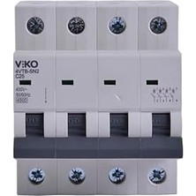 4VTB-4C25 Otomatik Sigorta 4,5ka C Tipi 4 Kutup 25A