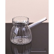 Handanca Işlevsel ve Şık Isıya Dayanıklı Şeritli Cam Cezve, Pratik Kullanım