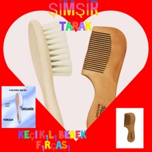Madame Naturel %100 Doğal Keçi Kılı Bebek Fırçası ve Simşir Tarak