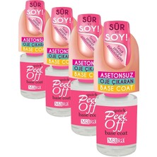 Mara Kozmetik Peel Off Base Coat Oje Çıkarıcı (4 Paketi)