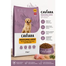 Caviara Medium & Large Breed Puppy Dog Food With Chicken 12 kg Yavru Köpek Maması