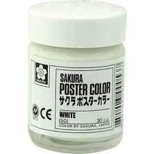 Sakura Poster Color Guaj Boya 30 Cc. 50 Whıte