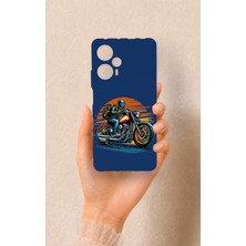 Vip Case Poco F5 Uyumlu Moto Rider Desenli Silikon Kılıf