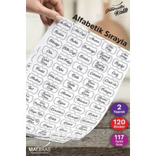 Empressco Şeffaf 120 Adet Baharat ve Kuruyemiş Kavanoz Etiketi Sticker Seti