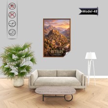 Akıllı Kağıt Türkiye Iller Tablo - Poster Bitlis (Model-48)