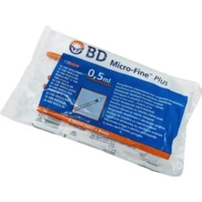 Bd 0.5 ml Insülin Enjektörü 30G 0,30MM x 8mm 10'lu [5 Paket]