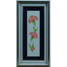 E38 El Işçiliği Suluboya Tablo - 16*32 cm - 6529
