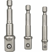 AlanSansli Hex Plus Lokma Adaptörü 3 Parça Set 1/4-3/8-1/2 mm