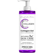 Procsın Gözenek Sıkılaştırıcı Kolajen Yüz Temizleme Jeli, Derinlemesine Temizlik & Cilt Sıkılaştırıcı, Günlük Kullanım, 150 ml