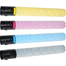 Konica Minolta Bizhub C368 / Develop Ineo +458 /konica Minolta TN-324 - TN-514 / Develop TN324 - TN-514 Sarı Kırmızı Mavi Siyah Muadil Toner Seti
