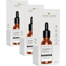 Süperserum Niacinamide%15 Glikolik Asit%5 (30 Ml) (3 Paketi)