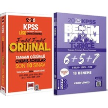 Yargı Yayınevi 2025 Kpss Türkçe Tamamı Çözümlü 6+5+7 Deneme - 2026 Kpss Lise-Ortaöğretim Orijinal Çıkmış Son 10 Sınav