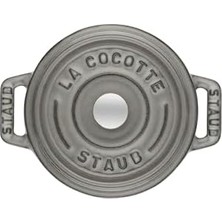 La Cocotte Mini Döküm Tencere, 10 Cm, Gri