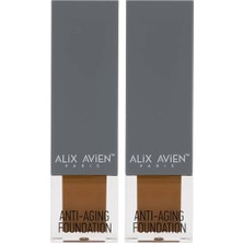 Yaşlanma Karşıtı Vitamin Içeren Nemlendirici SPF15+ Fondöten - Anti Aging Foundation 512 Warm Brown (2 Paketi)