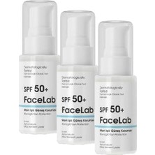 Facelab Alpha Arbutin Içerikli Spf 50 ve Mavi Işık Güneş Koruması Blue Light Sun Protection 50 ml (3 Paketi)