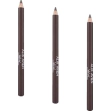 Uzun Süre Kalıcı, Belirginleştirici Şekillendirici Kahve Kaş Kalemi -Brow Liner 153 Chocolate Brown (3 Paketi)