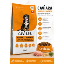Caviara Weight Control Tavuklu Orta ve Büyük Irk Yetişkin Köpek Maması 12 kg