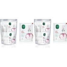 Mistik Gül Suyu Yüz Temizleme Mendili 30LU Doypack Poşet 9,3 x 12,5 Büyük Boy (2 Paketi)