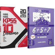 CBA Akademi 2025 Kpss Türkçe Tamamı Çözümlü 6+5+7 Deneme - 2026 Kpss 10 Deneme Fasikül Çözümlü