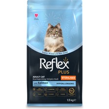 Reflex Plus Kısırlaştırılmış Somonlu Yetişkin Kedi Maması 1,5 Kg