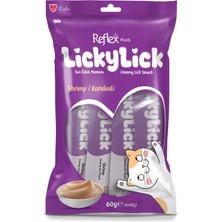 Reflex Plus LickyLick Karidesli Sıvı Ödül Maması 4'lü Ambalaj (4 x 15 g)