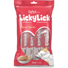 Reflex Plus LickyLick Somonlu Sıvı Ödül Maması 4'lü Ambalaj (4 x 15 g)