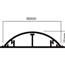 Dlx Aluminyum Balıksırtı Kablo Kanalı 60X15, Boy: 2 Metre
